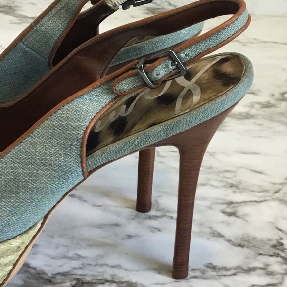 Sam Edelman High Heels Platform Sling Back Sanals - Picture 4 of 12